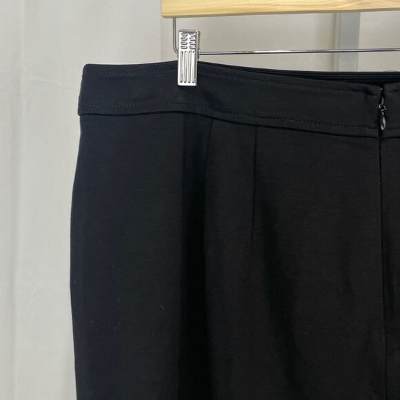 NWT TALBOTS Italian Ponte Knit Skirt Straight Above Knee Black Petite Plus 18WP - Picture 6 of 10